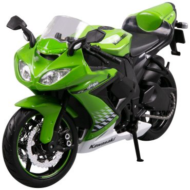 Maisto Kawasaki ZX-10R 31101/16, металл, пластик, зеленый
