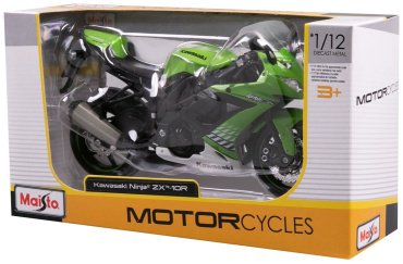 Maisto Kawasaki ZX-10R 31101/16, металл, пластик, зеленый