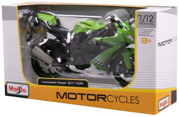 Maisto Kawasaki ZX-10R 31101/16, металл, пластик, зеленый купить,NaN