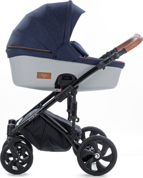 Коляска Tutis Viva Life 2в1 692079 сине-серебристая купить,NaN