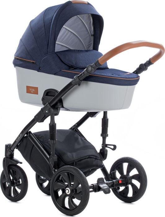 Коляска Tutis Viva Life 2в1 692079 сине-серебристая купить,NaN