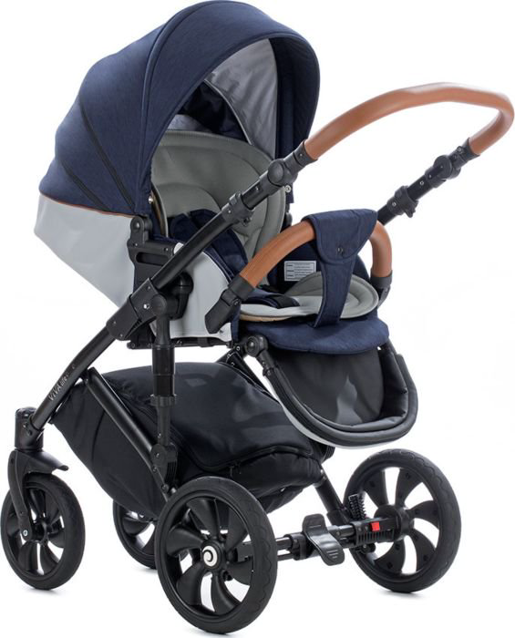 Коляска Tutis Viva Life 2в1 692079 сине-серебристая купить,NaN