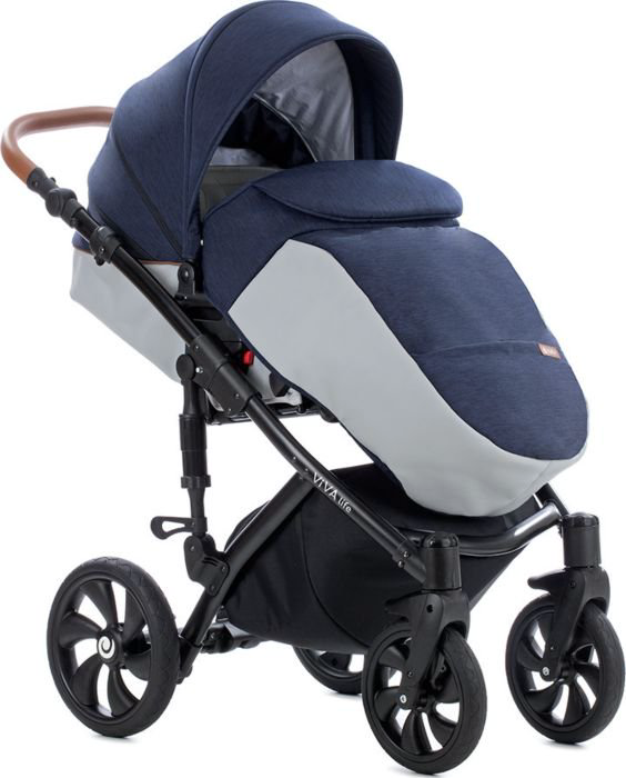 Коляска Tutis Viva Life 2в1 692079 сине-серебристая купить,NaN