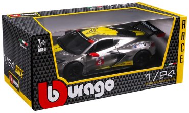 BBurago Chevrolet Corvette C8R '20 18-28024, металл, серый