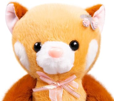 Мягкая игрушка BULU-XIONG Красная панда, высота 23 см, коричневый
