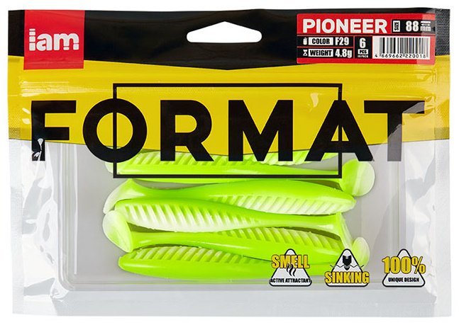 Мягкая приманка IAM FORMAT PIONEER 88 F29 PI088-F29 6 шт 8.8 мм F29 купить,1650