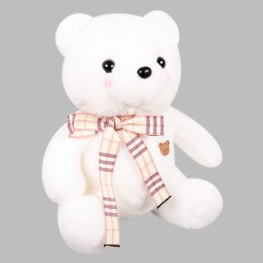 Мягкая игрушка BULU-XIONG Мишка BL-779-30CM-3, высота 30 см, белый