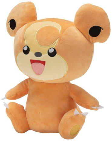 Мягкая игрушка Pokemon Teddiursa, высота 30 см, коричневый