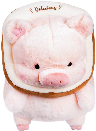 Мягкая игрушка BULU-XIONG Поросенок, высота 28 см, розовый купить,NaN