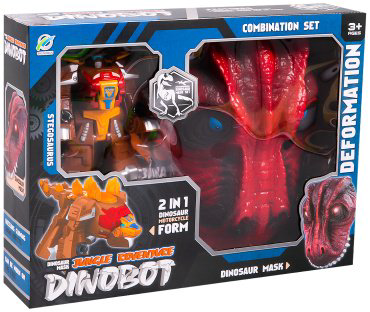 Трансформер Changerobot Dinobot с маской, Stegosaurus, высота 12 см купить,NaN