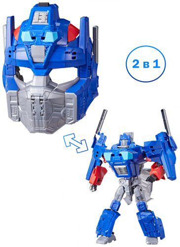 Трансформер Hasbro Трансформеры Начало Маска и фигурка Оптимус Прайм 2 в 1, высота 25 см купить,NaN