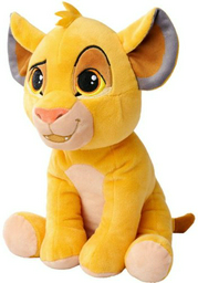 Мягкая игрушка Lion King Simba, высота 25 см, желтый