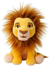 Мягкая игрушка Lion King Mufasa, высота 25 см, желтый