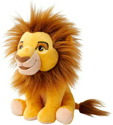 Мягкая игрушка Lion King Mufasa, высота 25 см, желтый