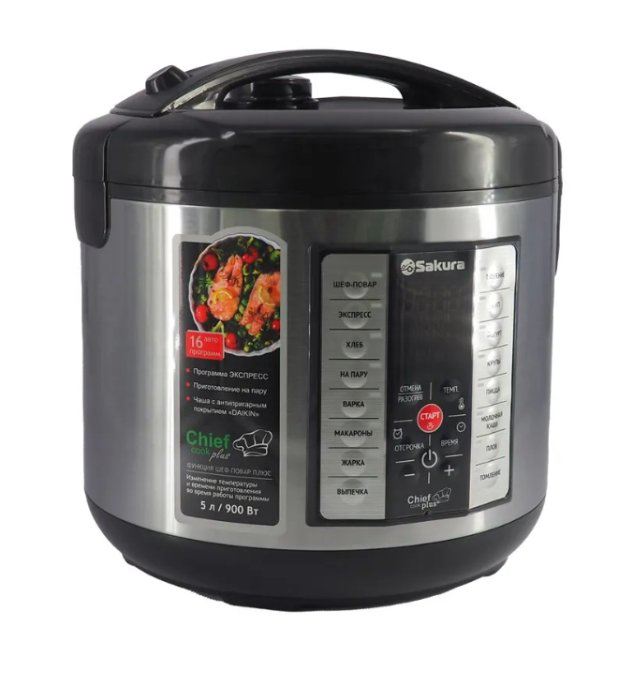 Мультиварка Sakura SA-7766BK черная купить,NaN