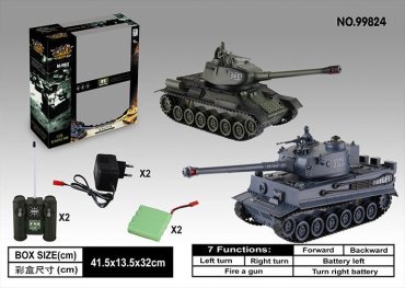 ZEGAN 1:28 2 танка со светом и звуком 99824