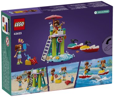 Конструктор LEGO Пляжный водный скутер Friends 42623, деталей 84 шт