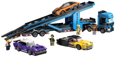 Конструктор LEGO Грузовик-автовоз со спортивными автомобилями City 60408, деталей 998 шт