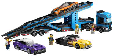 Конструктор LEGO Грузовик-автовоз со спортивными автомобилями City 60408, деталей 998 шт купить,NaN