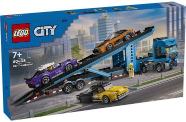 Конструктор LEGO Грузовик-автовоз со спортивными автомобилями City 60408, деталей 998 шт