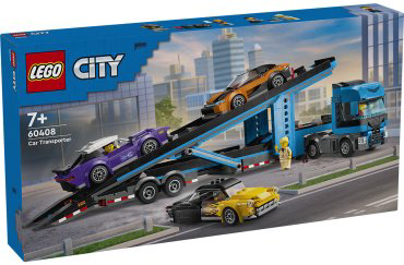 Конструктор LEGO Грузовик-автовоз со спортивными автомобилями City 60408, деталей 998 шт купить,NaN