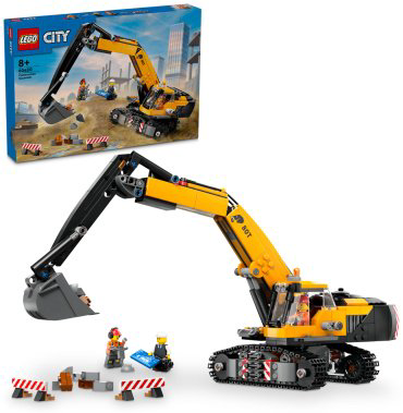 Конструктор LEGO Желтый строительный экскаватор City 60420, деталей 633 шт купить,NaN