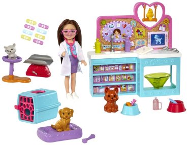 Набор Family. Игровой набор Челси в ветеринарной клинике Barbie HGT120 купить,NaN