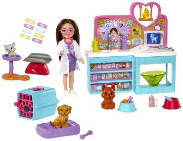 Набор Family. Игровой набор Челси в ветеринарной клинике Barbie HGT120 купить,NaN