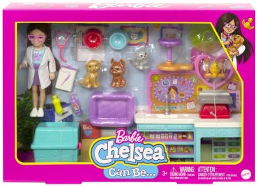 Набор Family. Игровой набор Челси в ветеринарной клинике Barbie HGT120 купить,NaN