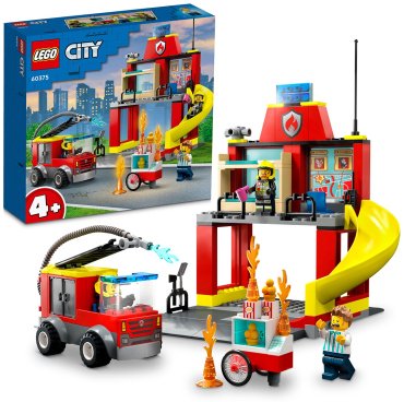 Конструктор LEGO Пожарная часть и пожарная машина 60375, деталей 153 шт купить,22290