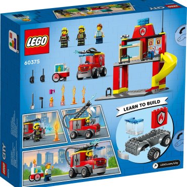 Конструктор LEGO Пожарная часть и пожарная машина 60375, деталей 153 шт купить,22290
