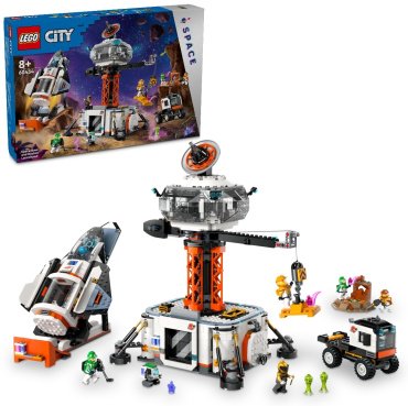 Конструктор LEGO Космическая база и стартовая площадка для ракет CITY 60434, деталей 1422 шт