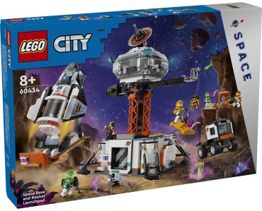 Конструктор LEGO Космическая база и стартовая площадка для ракет CITY 60434, деталей 1422 шт купить,0