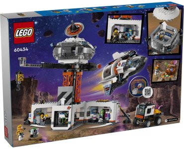 Конструктор LEGO Космическая база и стартовая площадка для ракет CITY 60434, деталей 1422 шт купить,0