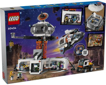 Конструктор LEGO Космическая база и стартовая площадка для ракет CITY 60434, деталей 1422 шт купить,NaN