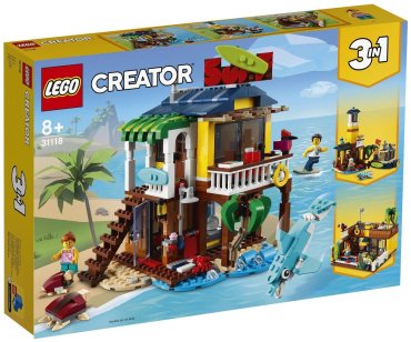 Конструктор LEGO Пляжный домик серферов 31118, деталей 564 шт купить,NaN
