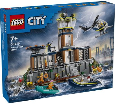 Конструктор LEGO Остров полицейской тюрьмы CITY 60419, деталей 980 шт - ForteMarket Конструктор LEGO Остров полицейской тюрьмы CITY 60419, деталей 980 шт купить,0