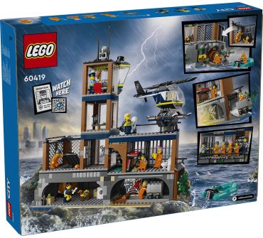 Конструктор LEGO Остров полицейской тюрьмы CITY 60419, деталей 980 шт - ForteMarket Конструктор LEGO Остров полицейской тюрьмы CITY 60419, деталей 980 шт купить,0