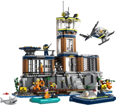Конструктор LEGO Остров полицейской тюрьмы CITY 60419, деталей 980 шт - ForteMarket Конструктор LEGO Остров полицейской тюрьмы CITY 60419, деталей 980 шт купить,0