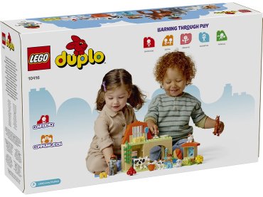 Конструктор LEGO Уход за животными на ферме DUPLO 10416, деталей 74 шт купить,0
