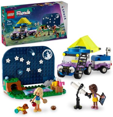 Конструктор LEGO Кемпинговый автомобиль для наблюдения за звездами Friends 42603, деталей 364 шт