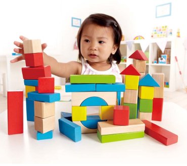 Hape Кубики и блоки Е0409, деталей 50 шт купить,NaN