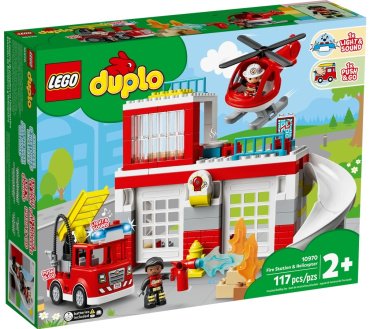 Конструктор LEGO Пожарная часть и вертолёт 10970, деталей 117 шт - ForteMarket Конструктор LEGO Пожарная часть и вертолёт 10970, деталей 117 шт купить,0