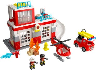Конструктор LEGO Пожарная часть и вертолёт 10970, деталей 117 шт - ForteMarket Конструктор LEGO Пожарная часть и вертолёт 10970, деталей 117 шт купить,0