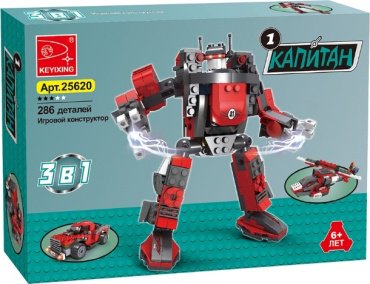Keyixing капитан 25620, деталей 286 шт
