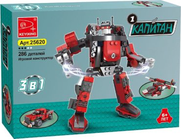 Keyixing капитан 25620, деталей 286 шт