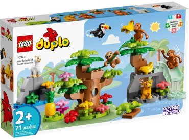 Конструктор LEGO Дупло Дикие животные Южной Америки 10973, деталей 71 шт