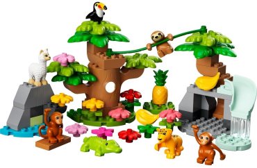 Конструктор LEGO Дупло Дикие животные Южной Америки 10973, деталей 71 шт