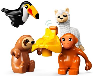 Конструктор LEGO Дупло Дикие животные Южной Америки 10973, деталей 71 шт