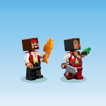 Конструктор LEGO Путешествие на пиратском корабле Minecraft 21259, деталей 166 шт купить,NaN